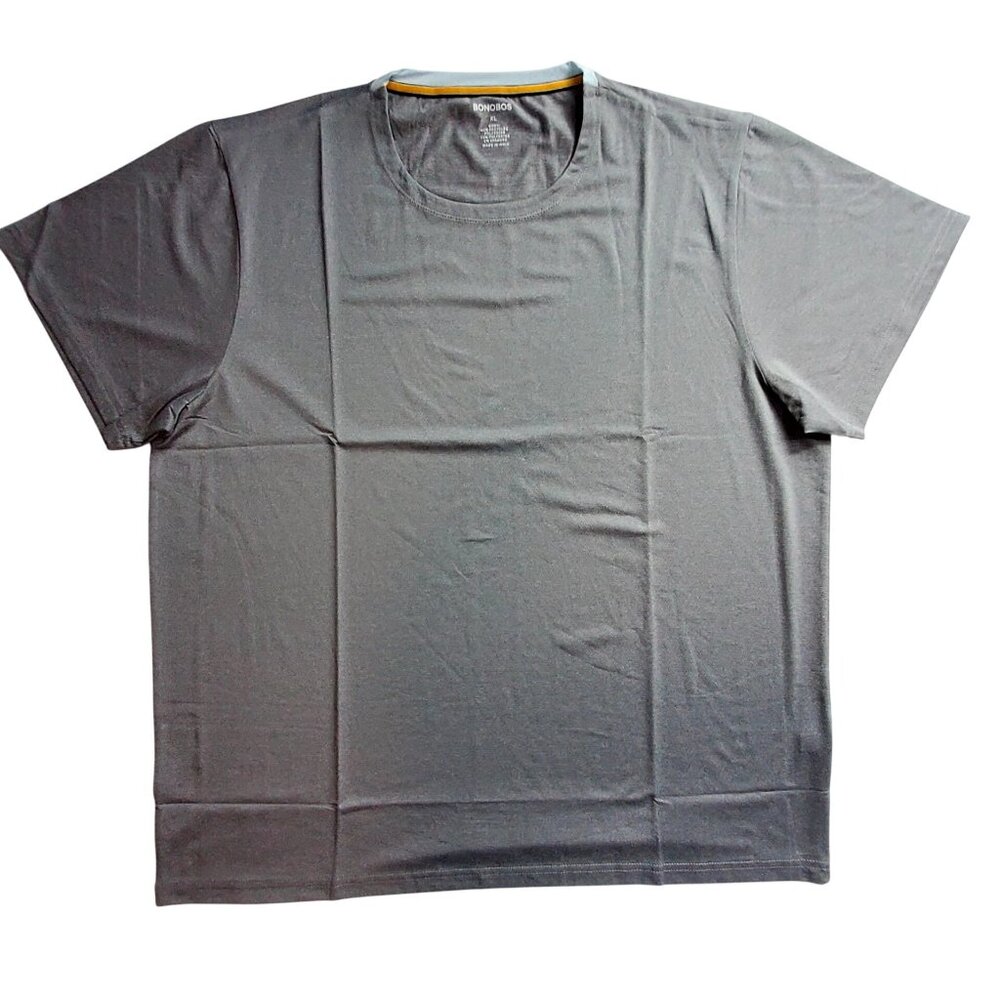 Bonobos Gray Recycled Polyester & Spandex Short Sleeve Shirt XL  Lightweight